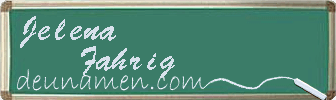 Jelena Fahrig Visitenkarte
